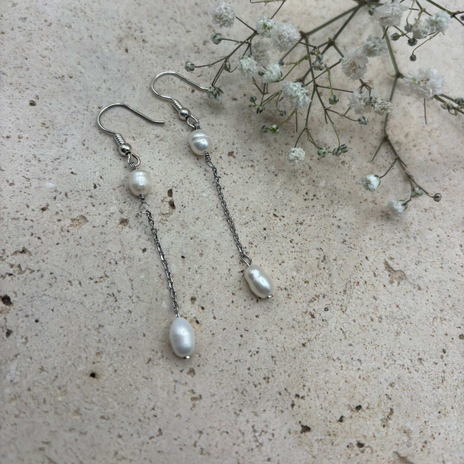 Boucles d'oreilles Douceurs nacrées