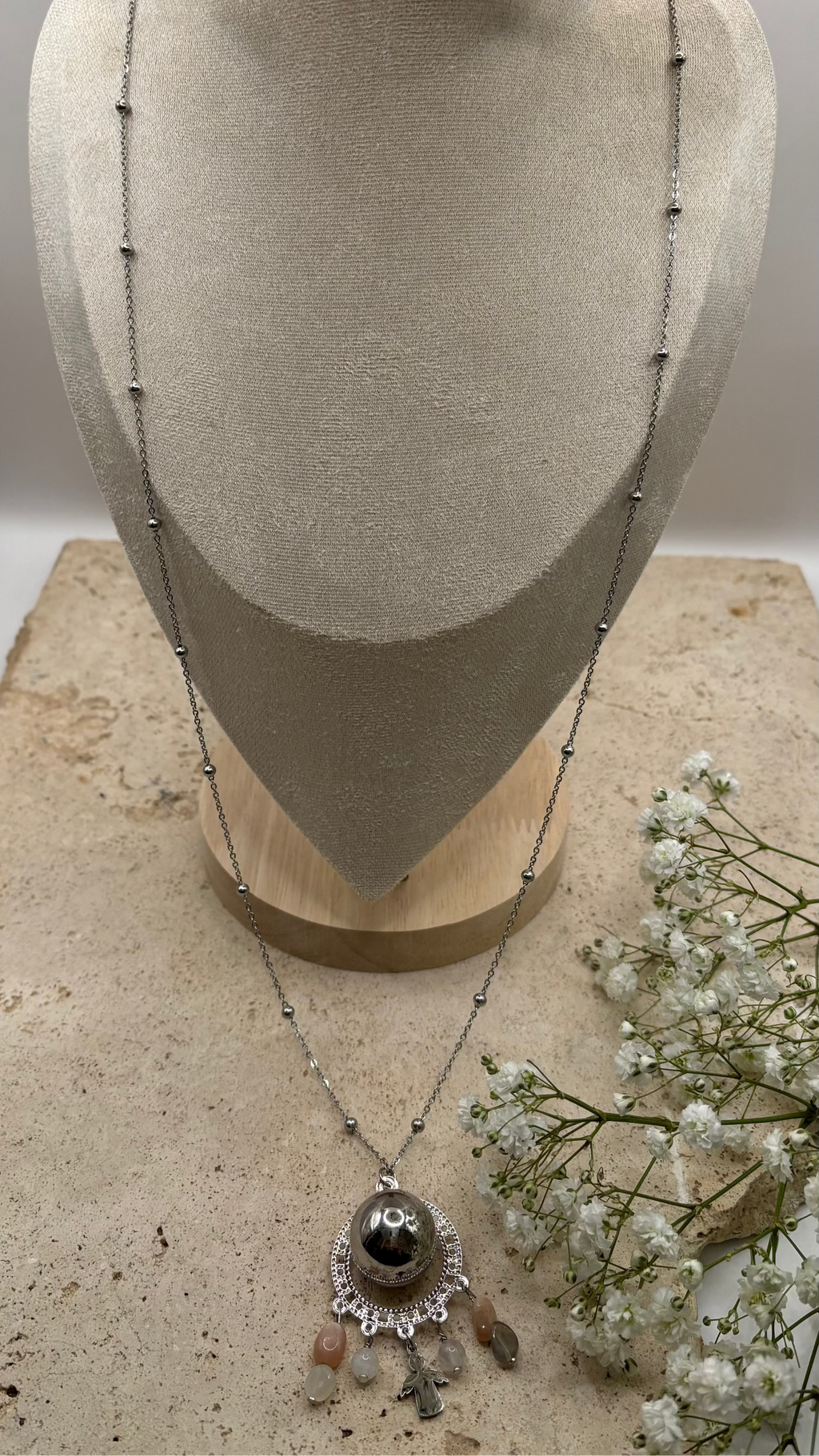 Bola Pierre de Lune Argent