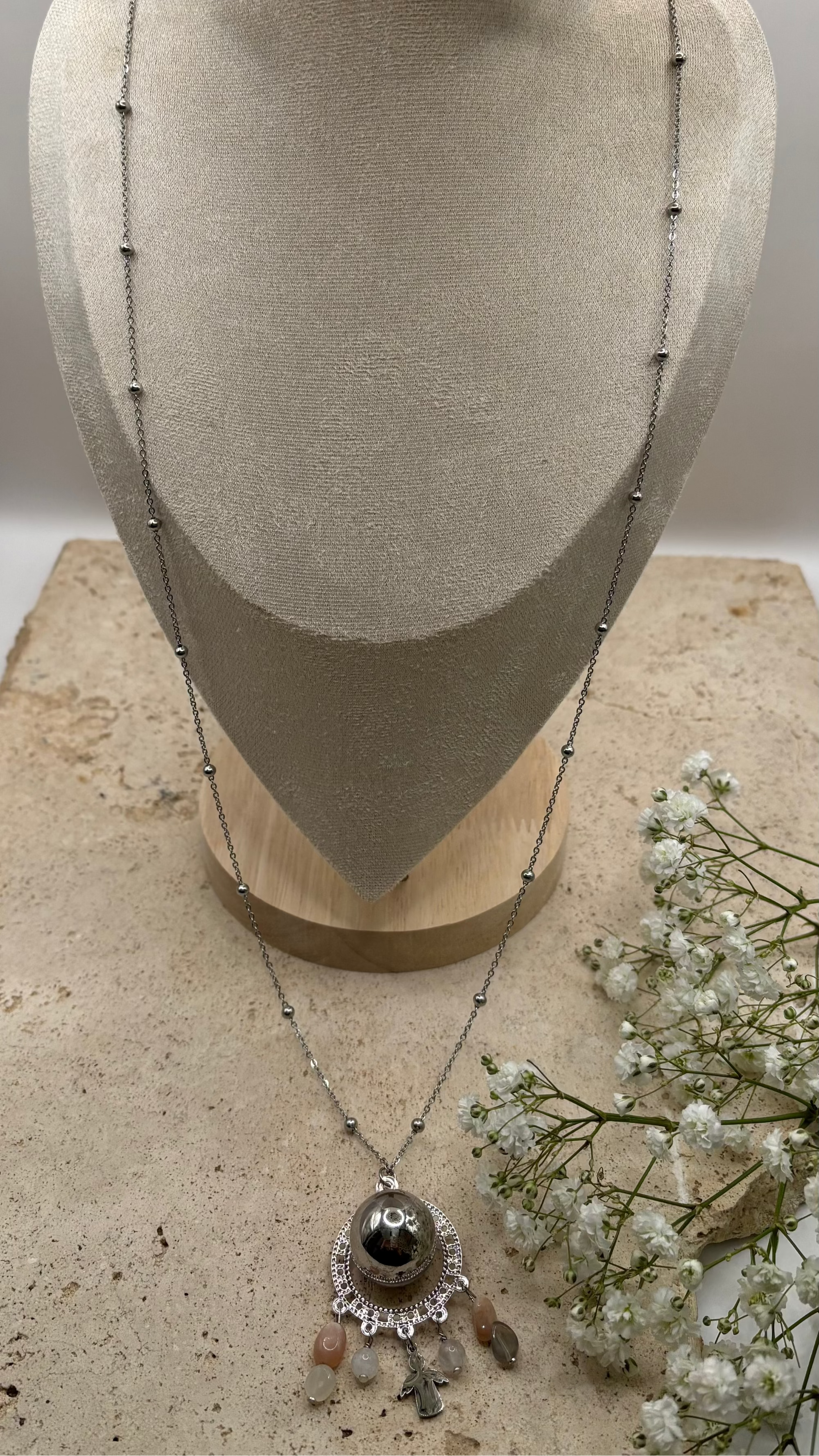 Bola Pierre de Lune Argent