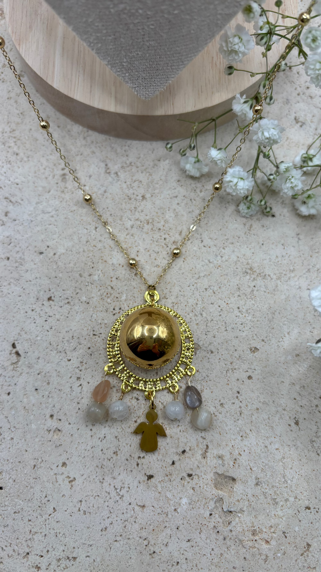 Bola Pierre de Lune Or